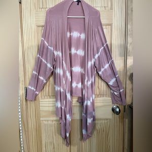 Olivia Sky Cardigan - Rose Tie-Dye- Size 2X